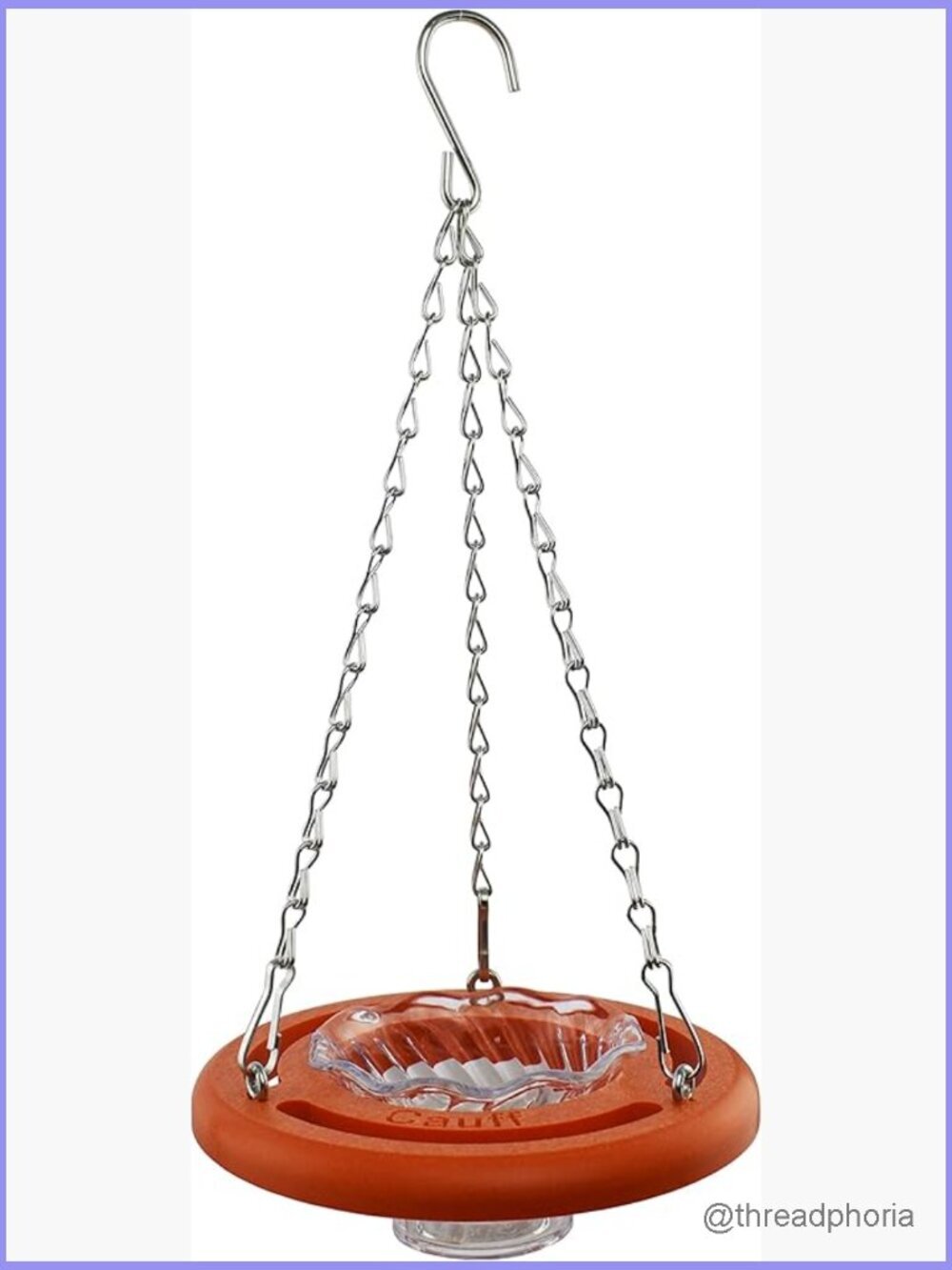 Orange 6in Oriole Bird Feeder - Hanging Jelly Feeder for Baltimore Orioles